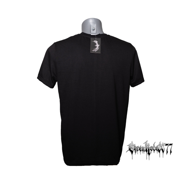 Premium T-Shirt "Ehrenkodex77", schwarz, Schriftzug gestickt